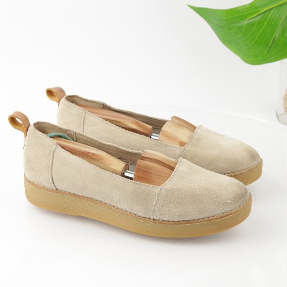 Timberland Women Paxton Hill Slip On Shoe Size 8 Tan Suede Crepe Platform Loafer - Picture 15 of 15